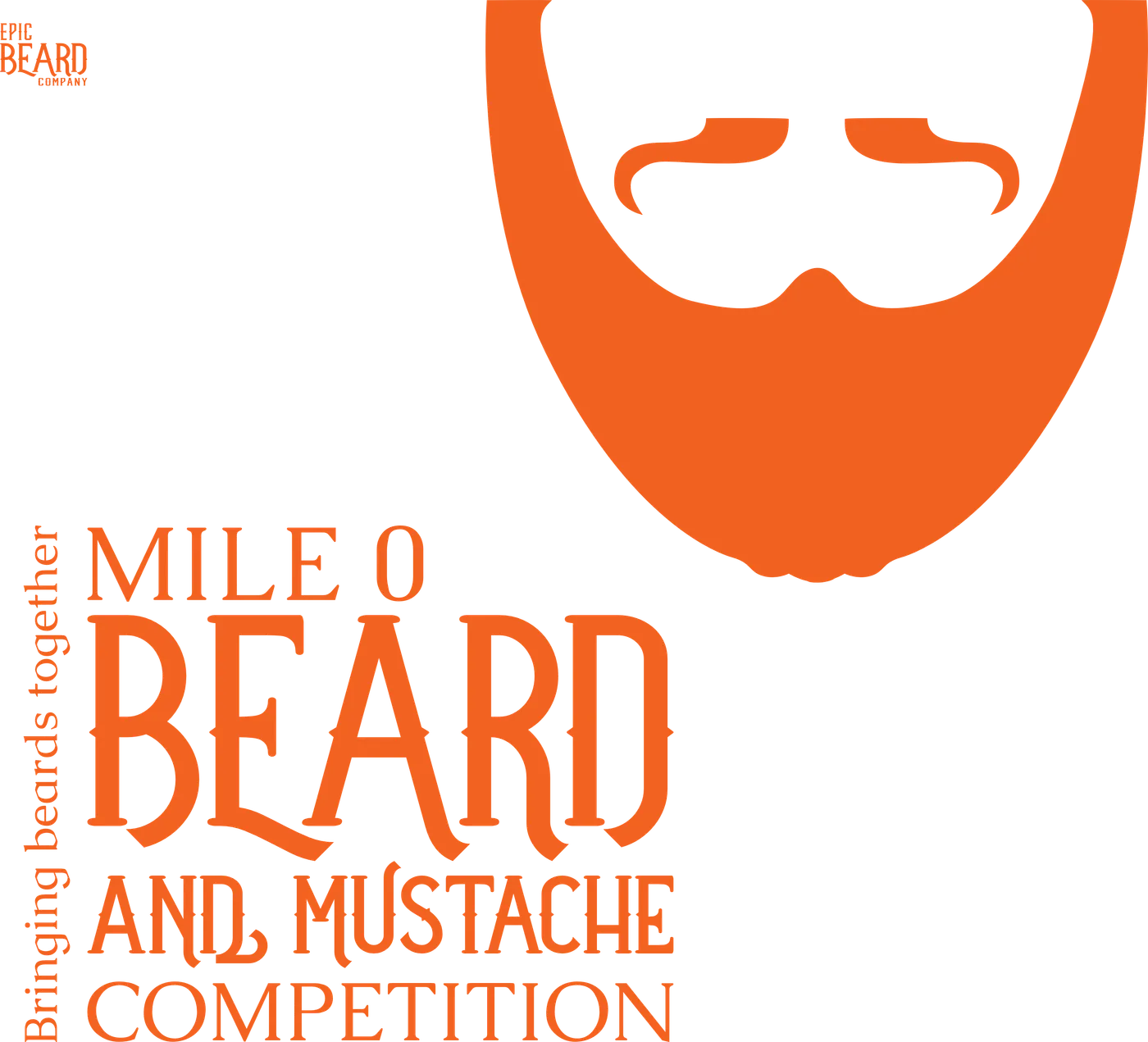 Mile 0 Beard and Mustache Competition beard logo
