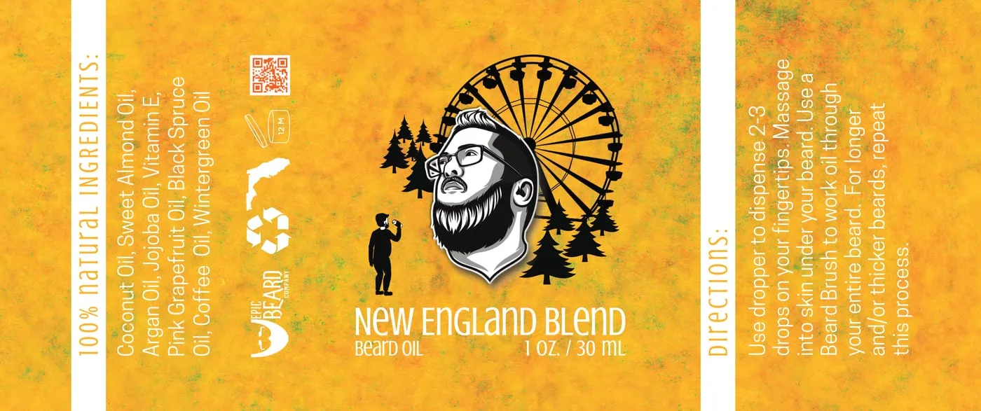 Wraparound labels for the scent blend line