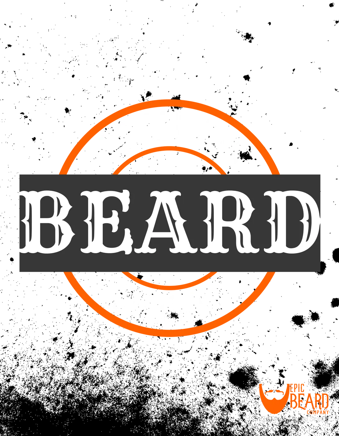 Distressed “It’s always beard season” poster