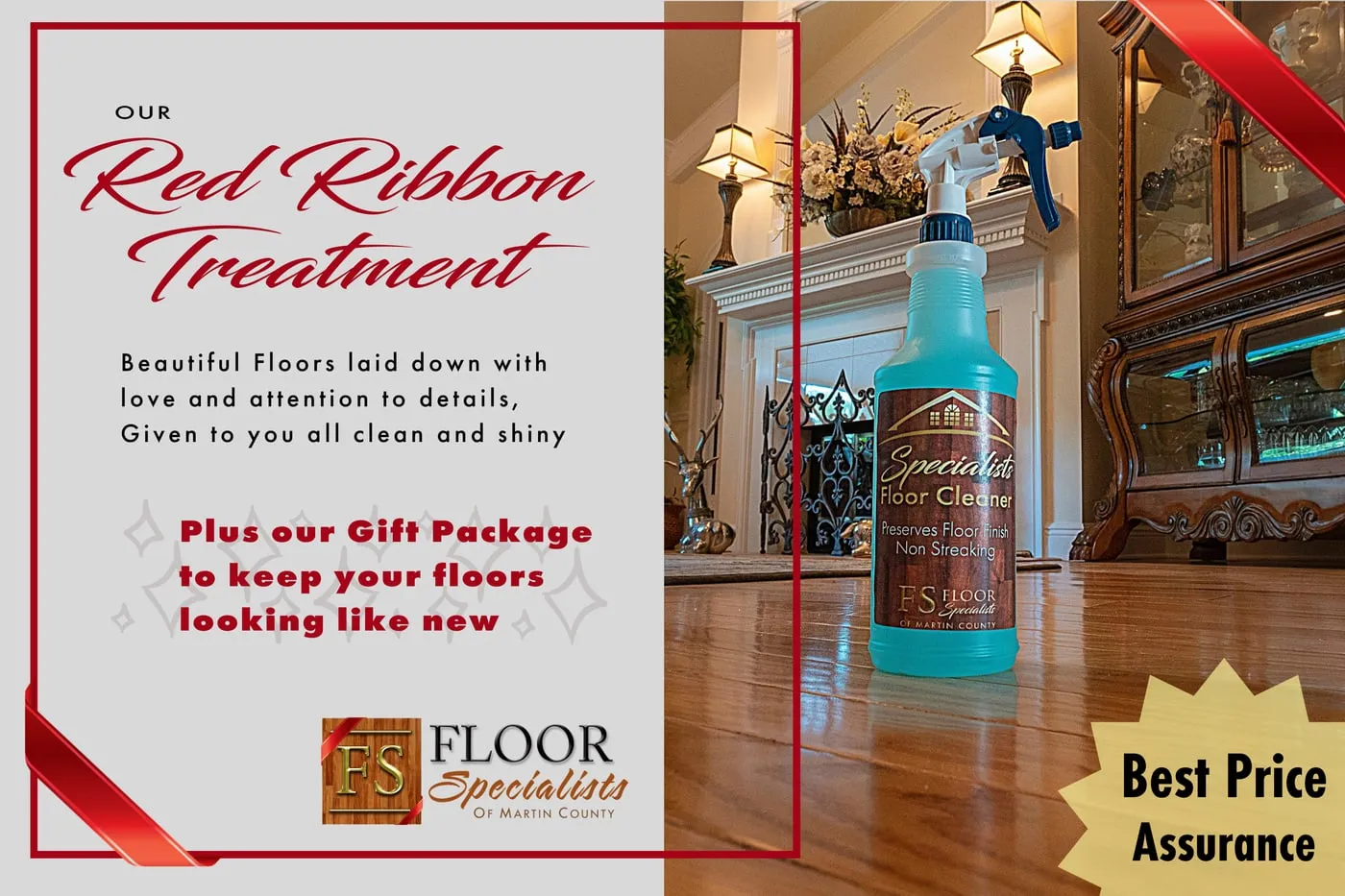 Horizontal Red Ribbon Treatment ad